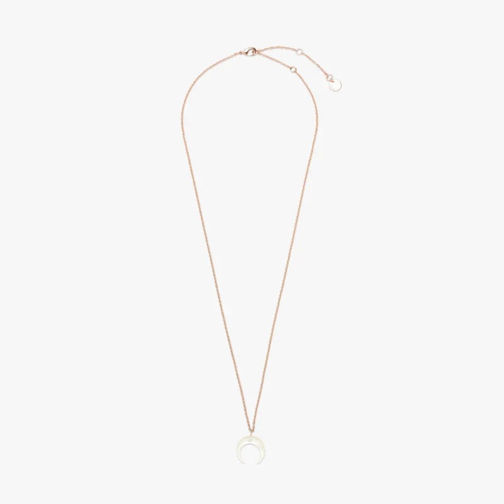 rare! pura vida pearl crescent moon necklace - Picture 3 of 3